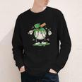 Baseball Drip Ice Cream Boys Kids Shamrock St Patricks Day Youth Long Sleeve Tee