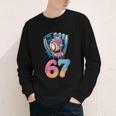 Baseball Drip Number 67 Player 67th Birthday Ice Cream 67 Youth Long Sleeve Tee Baseball Drip Number 67 Player 67th Birthday Ice Cream 67 Youth Long Sleeve Tee