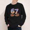 Baseball Drip Number 67 Player Six Seven Meme Youth Long Sleeve Tee Baseball Drip Number 67 Player Six Seven Meme Youth Long Sleeve Tee