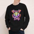 Baseball Drip Respect The Drip Purple Ice Cream Sprinkles Youth Long Sleeve Tee
