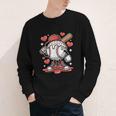 Baseball Drip Valentine Boys Women Men Hearts Sport Love Youth Long Sleeve Tee