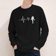 Baseball Heartbeat Pitcher Position Simple Line Art Youth Long Sleeve Tee Baseball Heartbeat Pitcher Position Simple Line Art Youth Long Sleeve Tee