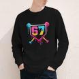 Baseball Ice Cream Drip 67 Meme Six Seven 67th Birthday Youth Long Sleeve Tee