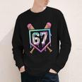 Baseball Ice Cream Drip 67 Player Dabbing Six Seven Boys Youth Long Sleeve Tee Baseball Ice Cream Drip 67 Player Dabbing Six Seven Boys Youth Long Sleeve Tee