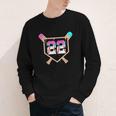 Baseball Ice Cream Drip Number 22 Player 22nd Birthday Youth Long Sleeve Tee Baseball Ice Cream Drip Number 22 Player 22nd Birthday Youth Long Sleeve Tee