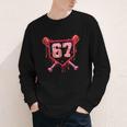 Baseball Ice Cream Drip Number 67 Meme Valentine Couple Love Youth Long Sleeve Tee Baseball Ice Cream Drip Number 67 Meme Valentine Couple Love Youth Long Sleeve Tee