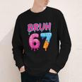Baseball Ice Cream Drip Number 67 Player Or 67th Birthday Youth Long Sleeve Tee Baseball Ice Cream Drip Number 67 Player Or 67th Birthday Youth Long Sleeve Tee