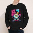 Baseball Ice Cream Drip Number 67 Six Seven Meme 67 Youth Long Sleeve Tee
