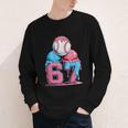 Baseball Ice Cream Drip Six Seven Gen Alpha Meme 67 Youth Long Sleeve Tee