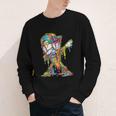 Baseball Ice Cream Dripping Dabbing Baseball Drip Youth Long Sleeve Tee