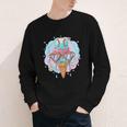 Baseball Ice Cream Heart Sunglasses Youth Boys Valentine Youth Long Sleeve Tee