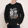 Baseball Jersey Number 13 That's My Brother Out There Youth Long Sleeve Tee