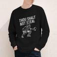 Baseball Player Catcher Thou Shalt Not Steal Coach Baseball Youth Long Sleeve Tee Baseball Player Catcher Thou Shalt Not Steal Coach Baseball Youth Long Sleeve Tee