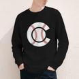 Baseball Sport Player Graphic Monogram Initial Letter C Youth Long Sleeve Tee Baseball Sport Player Graphic Monogram Initial Letter C Youth Long Sleeve Tee