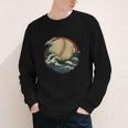 Baseball Waves Ocean Sports Baseball Fans Youth Long Sleeve Tee