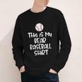 Bear Baseball Shirt For Players Fans And Moms Youth Long Sleeve Tee
