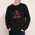Boston Lovers Skyline Retro Baseball Heartbeat Men Women Youth Long Sleeve Tee
