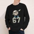 Boys Kids 67 Six Seven Sunglasses Dabbing Baseball Lover Youth Long Sleeve Tee