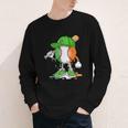 Boys St Patricks Day Kids Baseball Player Ice Cream Drip Youth Long Sleeve Tee Boys St Patricks Day Kids Baseball Player Ice Cream Drip Youth Long Sleeve Tee