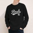 Bruh Baseball Style Number 41 Sports Bro Slang Meme Brother Youth Long Sleeve Tee Bruh Baseball Style Number 41 Sports Bro Slang Meme Brother Youth Long Sleeve Tee