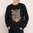 Bruh I Scored 100 Days Of School Baseball Ice Cream Drip Tee Youth Long Sleeve Tee Bruh I Scored 100 Days Of School Baseball Ice Cream Drip Tee Youth Long Sleeve Tee