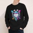 Bunny Baseball Hat With Ice Cream Easter Day Boys Kids Girls Youth Long Sleeve Tee Bunny Baseball Hat With Ice Cream Easter Day Boys Kids Girls Youth Long Sleeve Tee