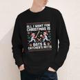 Christmas Baseball Bats Catcher Mitts Holiday Tee Youth Long Sleeve Tee Christmas Baseball Bats Catcher Mitts Holiday Tee Youth Long Sleeve Tee