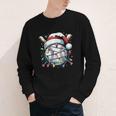 Christmas Baseball Boy Youth Kid Men Santa Hat Xmas Baseball Youth Long Sleeve Tee