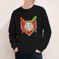 Christmas Baseball Ice Cream Drip Men Women Kids Youth Long Sleeve Tee