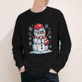 Christmas Baseball Snowman Xmas Pajamas Women Men Boys Youth Long Sleeve Tee Christmas Baseball Snowman Xmas Pajamas Women Men Boys Youth Long Sleeve Tee