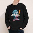 Cool Ice Cream Drip Baseball Drip For Boys Sports Kids Youth Long Sleeve Tee Cool Ice Cream Drip Baseball Drip For Boys Sports Kids Youth Long Sleeve Tee