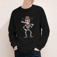 Cowboy Skeleton Baseball Halloween Graphic Youth Long Sleeve Tee Cowboy Skeleton Baseball Halloween Graphic Youth Long Sleeve Tee