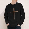 Cross Baseball Bats Christian Faith Sports Coach Pitcher Youth Long Sleeve Tee Cross Baseball Bats Christian Faith Sports Coach Pitcher Youth Long Sleeve Tee
