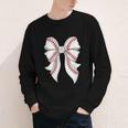 Cute Baseball Coquette Bow For Women Girls Baseball Mama Mom Youth Long Sleeve Tee Cute Baseball Coquette Bow For Women Girls Baseball Mama Mom Youth Long Sleeve Tee