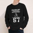 How Many Days A Week 6 7 67 Meme Baseball Humor Youth Long Sleeve Tee