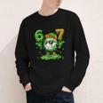 Drip Baseball Irish Shamrock St Patricks Men Boy Kid Youth Long Sleeve Tee