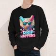 Drip Happens Baseball Ice Cream Bat And Ball With Sunglasses Youth Long Sleeve Tee Drip Happens Baseball Ice Cream Bat And Ball With Sunglasses Youth Long Sleeve Tee