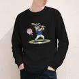 Goat Baseball Player With Bat And Ball Drip Animal Sports Youth Long Sleeve Tee Goat Baseball Player With Bat And Ball Drip Animal Sports Youth Long Sleeve Tee