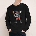 Halloween Skeleton Playing Baseball 67 Six Seven Meme Youth Long Sleeve Tee Halloween Skeleton Playing Baseball 67 Six Seven Meme Youth Long Sleeve Tee