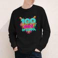 Happy 100 Days Of School Costume Baseball Drip Ice Cream Youth Long Sleeve Tee Happy 100 Days Of School Costume Baseball Drip Ice Cream Youth Long Sleeve Tee