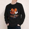 Happy Valentines Day Basketball Baseball Football Boys Youth Long Sleeve Tee