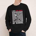 I Hit 100 Days Of School Baseball 100th Day Boys Kids Youth Long Sleeve Tee