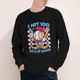 I Hit 100 Days Of School Baseball Ice Cream Drip Youth Long Sleeve Tee I Hit 100 Days Of School Baseball Ice Cream Drip Youth Long Sleeve Tee