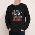 I Hit 100 Days Of School Baseball Kids Boy Teacher 100th Day Youth Long Sleeve Tee I Hit 100 Days Of School Baseball Kids Boy Teacher 100th Day Youth Long Sleeve Tee