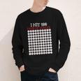 I Hit 100 Days Of School Baseball Lover Teacher Student Youth Long Sleeve Tee I Hit 100 Days Of School Baseball Lover Teacher Student Youth Long Sleeve Tee