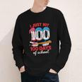 HUGvyn I Just Hit 100 Days Of School Baseball Ice Cream Boys Youth Long Sleeve Tee HUGvyn I Just Hit 100 Days Of School Baseball Ice Cream Boys Youth Long Sleeve Tee
