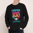 HUGvyn I Survived 100 Days Baseball Teacher Ice Cream Drip Youth Long Sleeve Tee HUGvyn I Survived 100 Days Baseball Teacher Ice Cream Drip Youth Long Sleeve Tee
