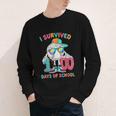 HUGvyn I Survived 100 Days Of School Baseball 6 7 Ice Cream Youth Long Sleeve Tee