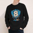 Ice Cream Baseball Glove 8th Birthday Edition Youth Long Sleeve Tee Ice Cream Baseball Glove 8th Birthday Edition Youth Long Sleeve Tee