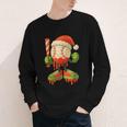 Ice Cream Drip Baseball Christmas Baseball Drip Candy Cane Youth Long Sleeve Tee Ice Cream Drip Baseball Christmas Baseball Drip Candy Cane Youth Long Sleeve Tee